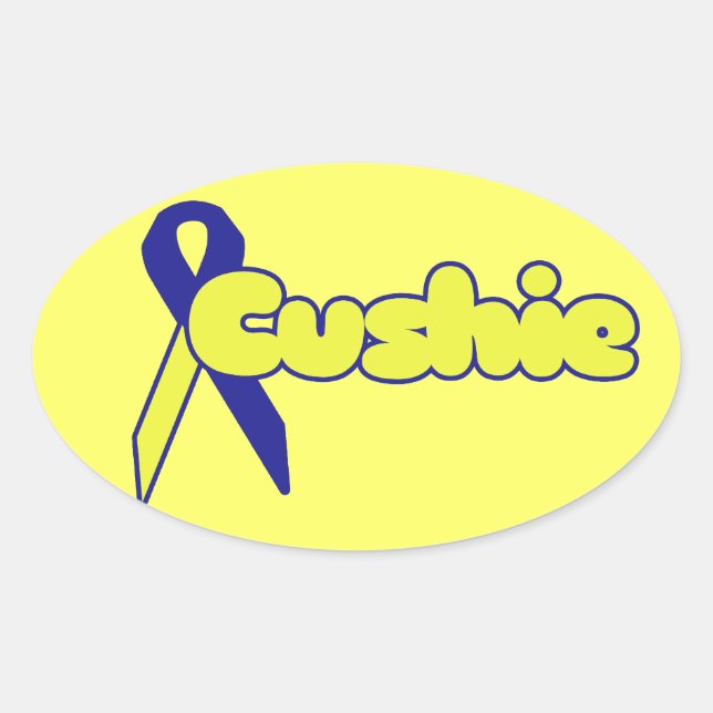 Cushings Diease Oval Sticker (Front)