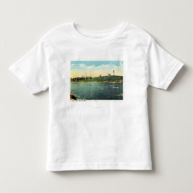 Cushing's Island View of White Head Toddler T-Shirt (Front)