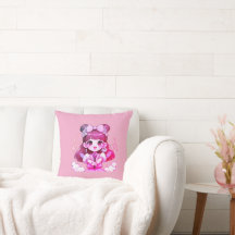 cushion girl kpop singer drawing