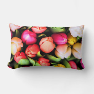 Cushion:Real Summer Flowers Lumbar Cushion