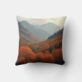 Cushion with a beautiful mountain view