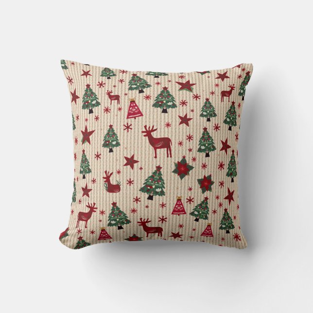 Cushions with patterns that match Christmas (Front)