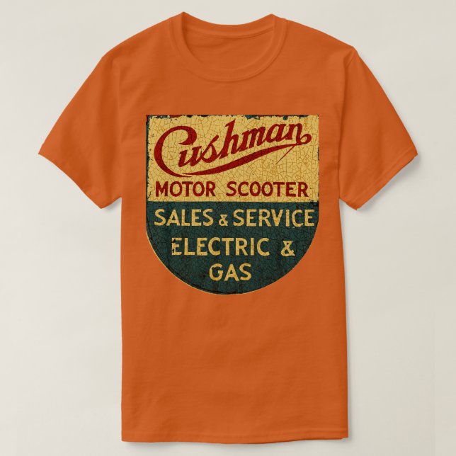 Cushman Scooter sales and service T-Shirt (Design Front)