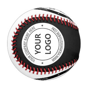 Cusom Company Logo and Text Baseball Choose Colour