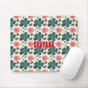 Cusom Watercolor floral pattern gift Mouse Pad