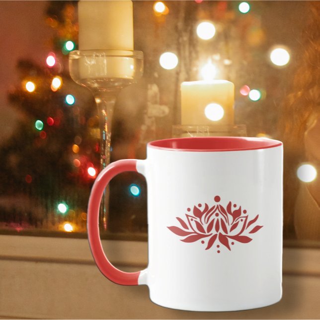 Cusomizable Flaming Lotus Flower  Mug (Creator Uploaded)