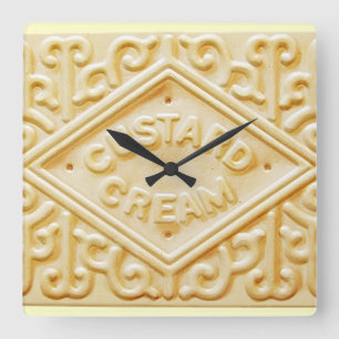 custard cream retro biscuit cookie clock