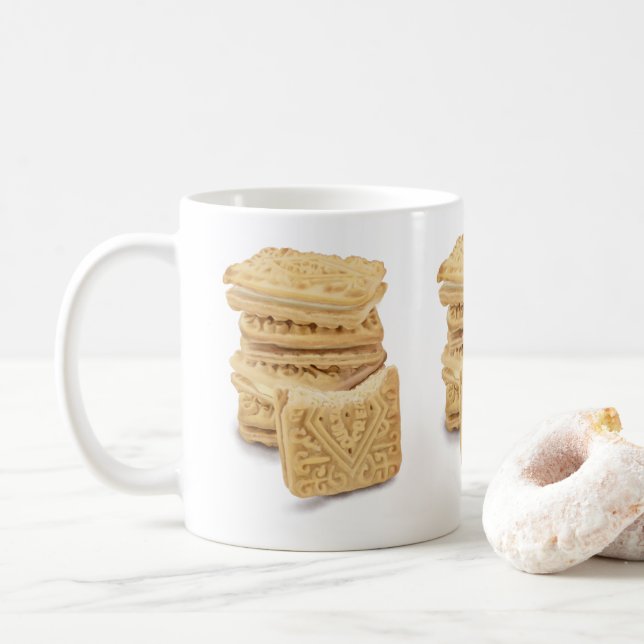 Custard Cream Stack Mug (With Donut)