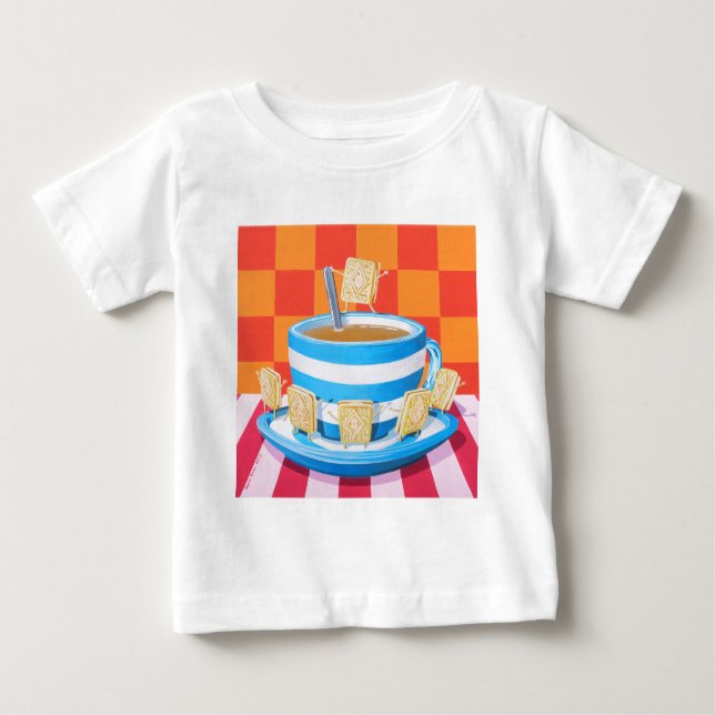 Custard Cream Tea Baby T-Shirt (Front)