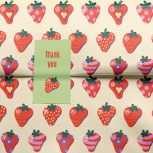 Custard Illustrated Strawberry