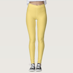 Custard Solid Colour Leggings