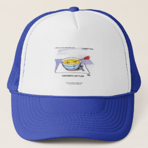 Custards Last Flan Funny Cartoon Cap