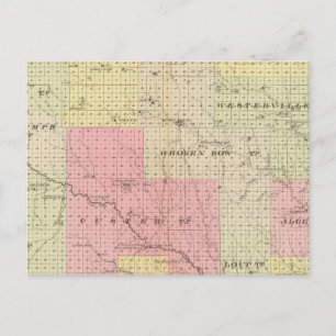 Custer and Logan County, Nebraska Postcard