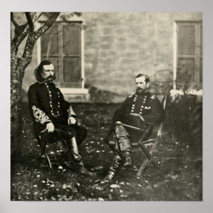 Custer and Pleasonton Poster