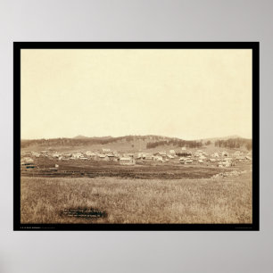 Custer City SD 1891 Poster