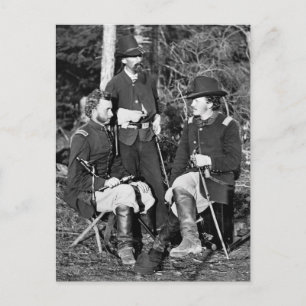 Custer & Friends, 1860s Postcard