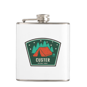 Custer National Forest Camping Hip Flask