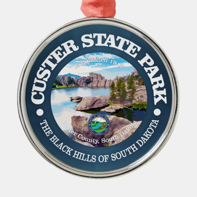 Custer SP Metal Tree Decoration (Front)