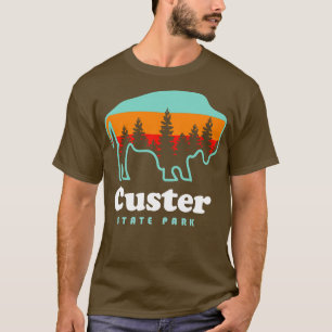 Custer State Park Bison South Dakota Camping T-Shirt