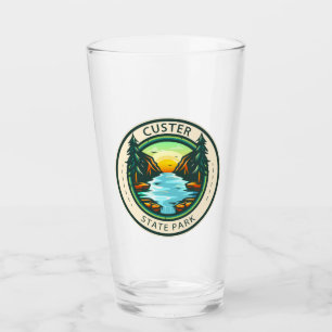 Custer State Park South Dakota Badge  Glass