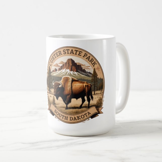 custer state park south dakota coffee mug (Front Right)
