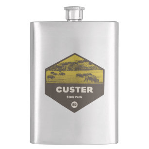 Custer State Park South Dakota Hip Flask