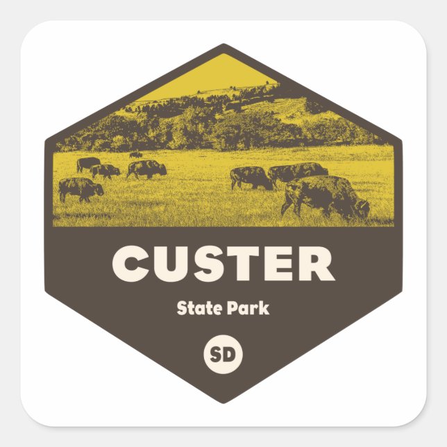 Custer State Park South Dakota Square Sticker (Front)