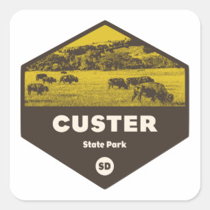 Custer State Park South Dakota Square Sticker