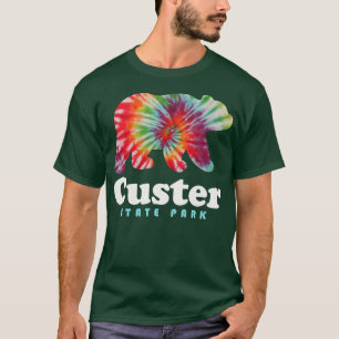 Custer State Park Tie Dye Bear South Dakota T-Shirt