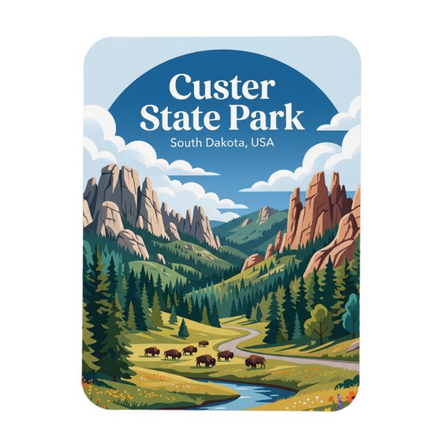 Custer State Park USA Magnet (Vertical)