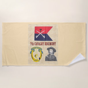 CUSTER'S 7th CAVALRY Beach Towel
