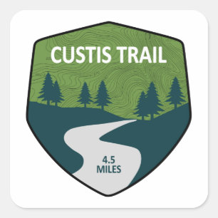 Custis Trail Square Sticker