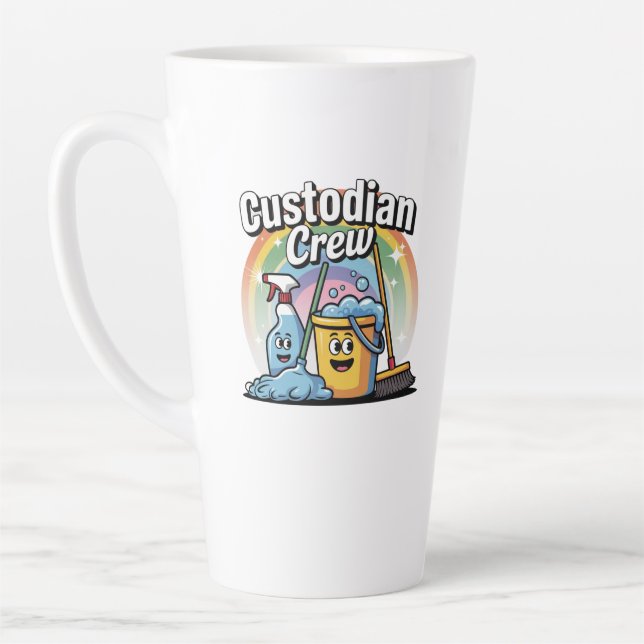 Custodian Crew Latte Mug (Left)
