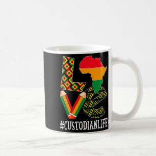 Custodian Love Map African American Black History  Coffee Mug