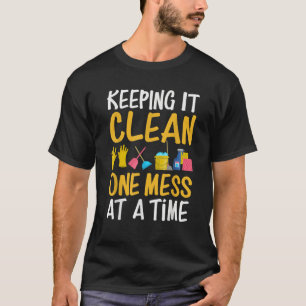 Custodian School Custodian Janitorial Funny Housek T-Shirt