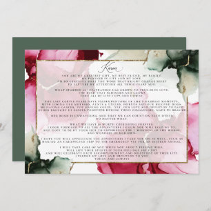 Custom2 Christine Vows Sage Pink Abstract
