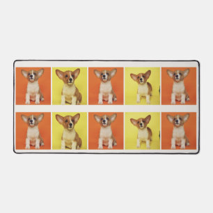 Custom 10 Photo Collage Your Pet Dog Picture On Desk Mat