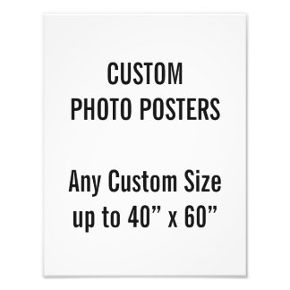 Custom 10" x 13" Photo Poster, up to 40” x 60” Print