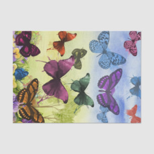 Custom 10lb Tissue Paper, White BUTTERFLY TISSUE Paper