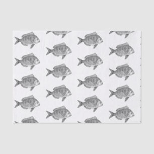 Custom 10lb Tissue Paper, White FISH Paper