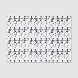 Custom 10lb Tissue Paper, White SKELETON Paper