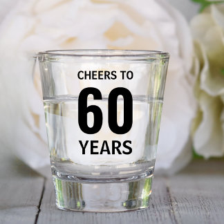 Custom 10th 20th 30th 40th 50th 60 Birthday Party Shot Glass