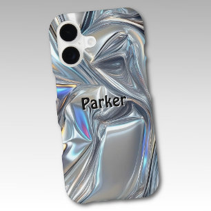 Custom 11 - 17, Iridescent Chrome Metallic Pattern