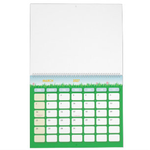 Custom 11" L x 14.25" W Colourful Seasons Calendar