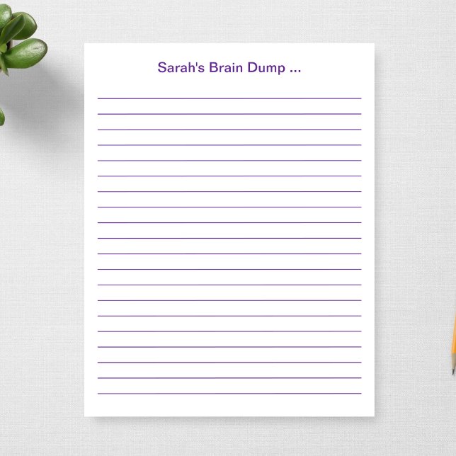 Custom 11 x 8.5 Lined Teacher Gift Personalised Notepad (Creator Uploaded)