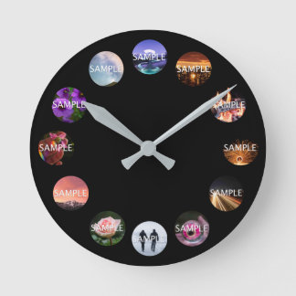 Custom 12 Photo Clock