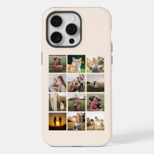 Custom 12 Photo Collage iPhone 15 Pro Max Case