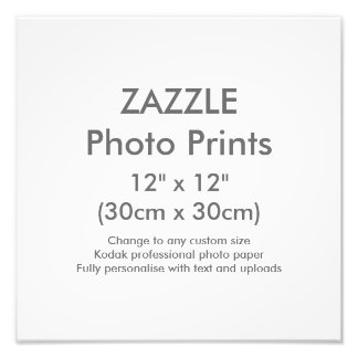 Custom 12" x 12" Square Photo Print Template
