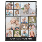 Custom 14 Photo Collage Personalised Black
