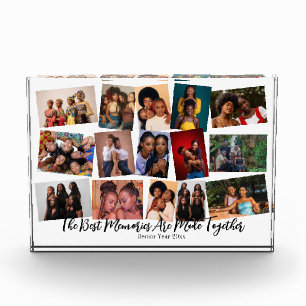 Custom 15 Photo Memories Together Block Gift Decor